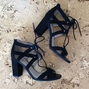Sam Edelman Emilia Black Lace-up Sandals 6.5